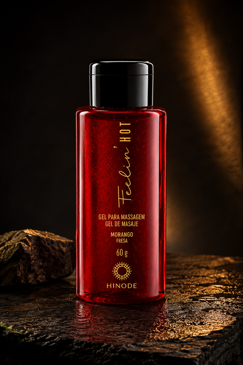 Gel Pata Masaje Corporal Feelin' Hot – Efecto Calor, Sabor Fresa